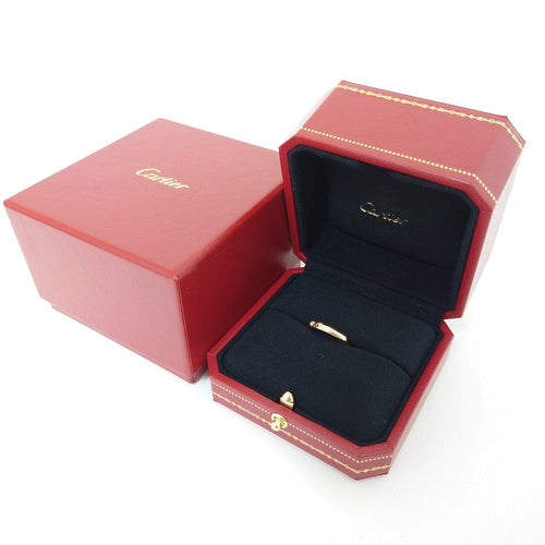 Bague 48 Cartier - Alliance C avec diamant en or rose 18k 58 Facettes 1