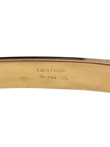 Bracelet DINH VAN Bracelet jonc signé en or jaune 18k 58 Facettes