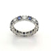 50 American Alliance Ring White Gold Diamonds and Sapphires 58 Facettes