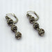 Boucles d'oreilles Longues dormeuses or gris serties de diamants 58 Facettes