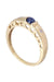 Bague 54 Bague or jaune spinelle bleue et diamants 58 Facettes 092151