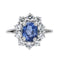 Bague 57 Bague  Pompadour Or blanc Saphir, Diamant 58 Facettes 4354722CN