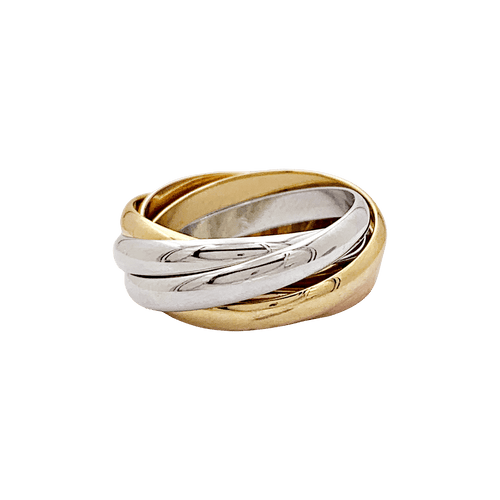 Bague 53 Bague Cartier, "Must de Cartier 5 anneaux", 3 ors. 58 Facettes 34533