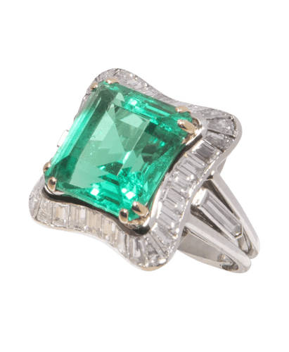 Bague 53 Bague Chaumet Or blanc 18K Or jaune 18K Diamant Émeraude 58 Facettes BO220032/EXQUISECOCKTAIL