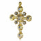 Pendentif Grandeur baroque des années 1680 : un pendentif en forme de croix en diamant 58 Facettes 22276-0136