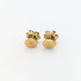 Earrings Yellow gold floral earrings with ruby ​​and diamonds 58 Facettes 29039