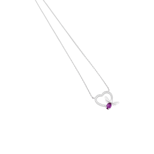 Collier Collier Chaumet, « Attrape-moi si tu m'aimes », or blanc, améthyste, diamants. 58 Facettes 34987