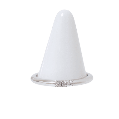 Bague 50 Tiffany & Co. - Alliance 3 diamants en platine 58 Facettes 1