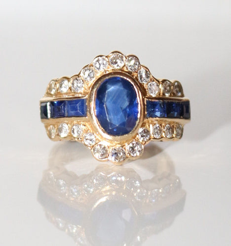 Bague 54 Bague Saphirs Et Diamants 58 Facettes 500