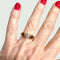 Bague 49 Bague moderne en or jaune avec diamants et rubis 58 Facettes Q914A(887)