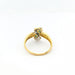 Ring 53 Yellow gold ring with diamonds and emeralds 58 Facettes 29047