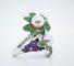 Bague 56 Bague Cocktail Perle Émeraude Améthyste Diamants Rubis 58 Facettes
