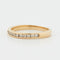 Bague 51 DEMI ALLIANCE EN OR 18 CARATS 58 Facettes RÉF 1005/18