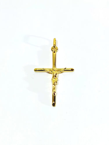 Pendentif Pendentif crucifix en or jaune 58 Facettes