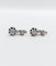 Boucles d'oreilles Dormeuses anciennes en or blanc 18k et platine serties de diamants 58 Facettes A06530