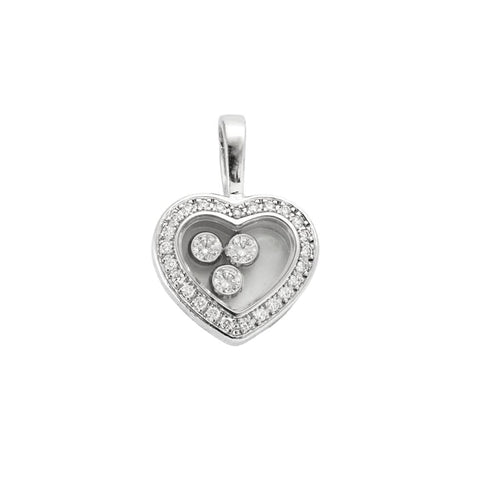 Pendentif CHOPARD - Happy Diamonds - Pendentif en Or blanc 18k et diamants 58 Facettes 250275