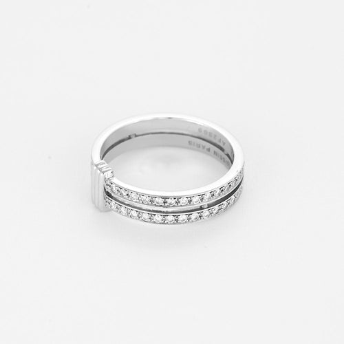 Bague 57 MAUBOUSSIN - Bague or blanc diamants 58 Facettes LP1440/