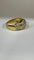 Bague boule vintage en or jaune 18 carats et diamants