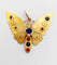 Pendentif Pendentif or rose papillon, pierres de couleur et perles 58 Facettes A05324