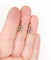 Dormeuses or blanc, diamants taille rose (circa 1900) 58 Facettes A05977
