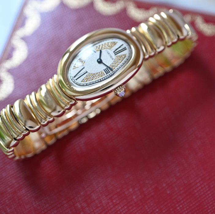 Montre Cartier Baignoire Diamonds 58 Facettes