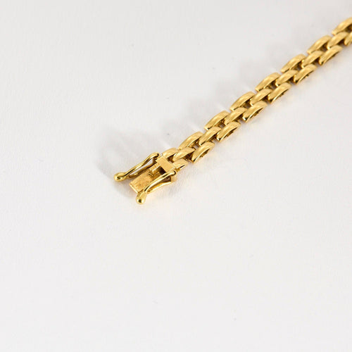 Gourmette Prestige or jaune et pierres fines 58 Facettes LP972/9