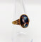 Bague 56.5 Bague Art nouveau Limoges en or 18k, plaque émaillée profil féminin circa 1910 58 Facettes A06400
