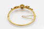 Bracelet Bracelet ancien motif phénix en or jaune 14k avec rubis et diamants 58 Facettes 11397