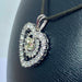 Pendentif Pendentif coeur or blanc diamants 58 Facettes AB438