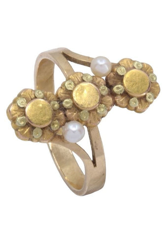 Bague 56 BAGUE PERLES NAPOLÉON III 58 Facettes 087411