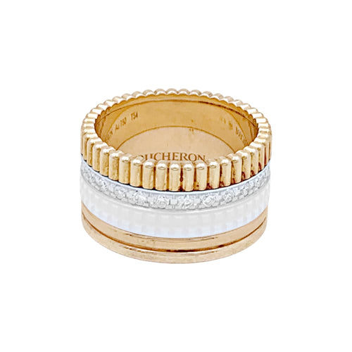 Bague 54 Bague BOUCHERON, "Quatre White Edition". 58 Facettes 34976