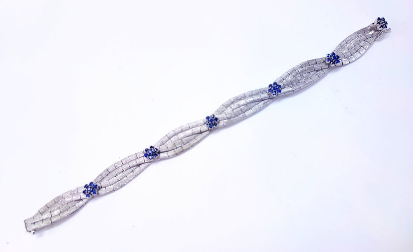 Bracelet Bracelet saphir or blanc 58 Facettes BRA.SAPH.OR-1534