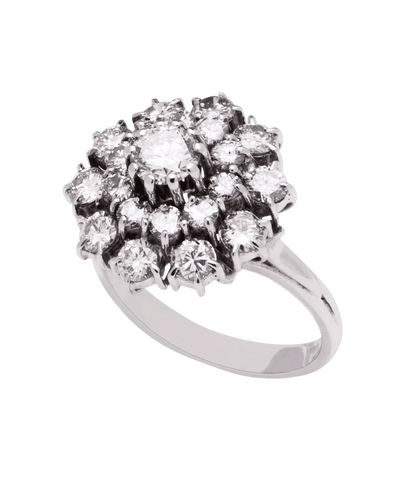 Alliance Or blanc 18K Diamants