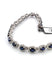 Bracelet Bracelet en or blanc 18 carats serti de saphirs et de diamants, 1973 G 58 Facettes