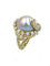 Bague 55 Bague 1960 en or jaune, perle mabé et diamants 58 Facettes