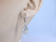 Boucles d'oreilles Boucles d'oreilles en or blanc en forme de larme avec diamants 58 Facettes 2055