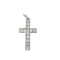Pendentif Pendentif Croix Or Blanc Diamants 58 Facettes GU110