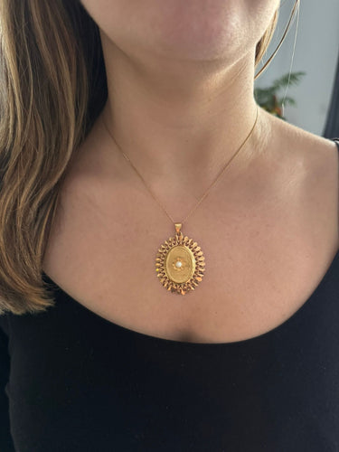 Pendentif Pendentif 2 ors et perle 58 Facettes