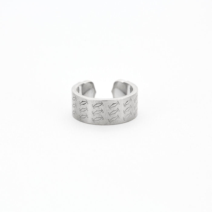 Bague 53 CARTIER - Bague double C or blanc 58 Facettes