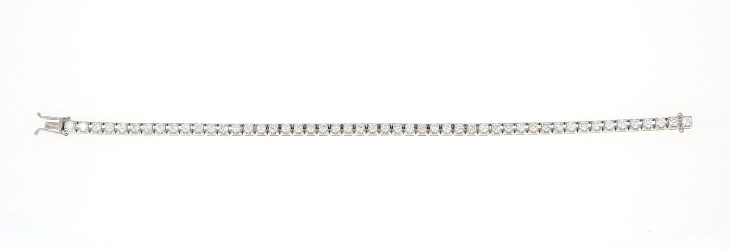 Bracelet Bracelet en or blanc 18 carats et diamants naturels 58 Facettes