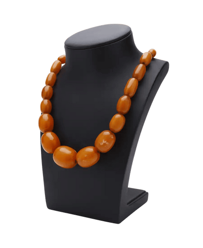 Collier Or jaune 18K Ambre baltique