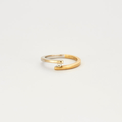 Bague 54 Bague Solitaire 2 ors diamant Entre Nous 58 Facettes LP370/12