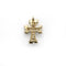 Pendentif Pendentif Croix - Deux ors & Diamants 58 Facettes 250208R
