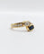 Bague 55.5 Bague toi et moi vintage or 18k diamant 0.35 carat et saphirs 58 Facettes A02998