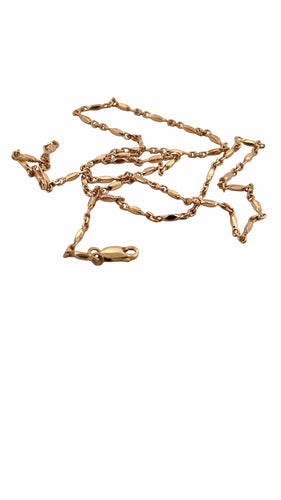 Collier Chaîne pour homme en or rose massif 18 carats 58 Facettes