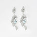Earrings Foliage Earrings Aquamarine Diamonds 58 Facettes