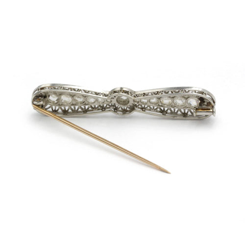 Broche Broche Belle Epoque - Or rose, Platine & Diamants 58 Facettes 250385R