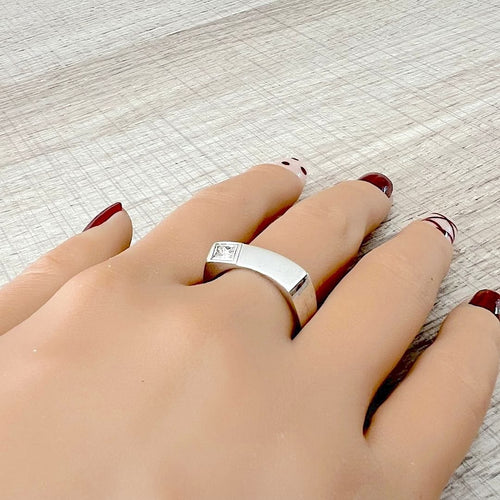 Bague 61.5 Bague diamant en or gris 58 Facettes AA 1736