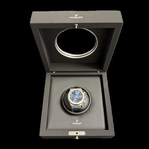 Montre Hublot Montre Classic Fusion 45 Chronograph Titanium Blue 58 Facettes MT43951