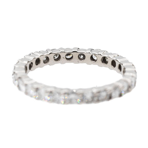 Bague 54.5 Bague Alliance Or blanc Diamant 58 Facettes 2820736CN